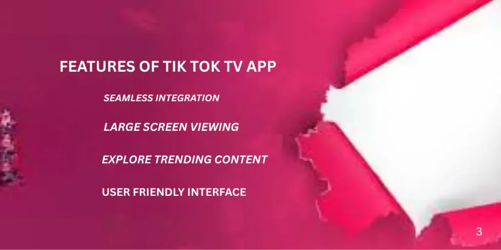 Features of TikTok TV app preview