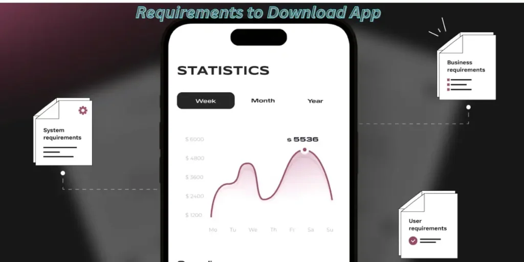 Requirements to download an app.