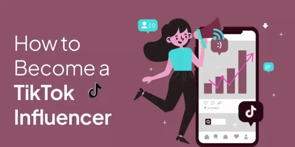 TikTok influencer creating content